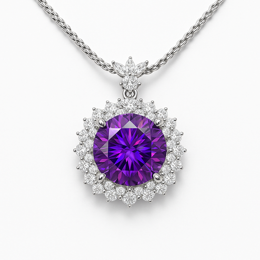 Celestial Brilliance Moissanite Statement Necklace